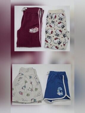 4 Hello Kitty Girls Bottoms Size 10/12